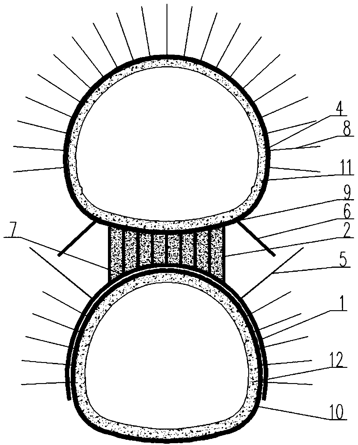 一种上下层重叠隧道内基于组合式台阶仰拱的工法