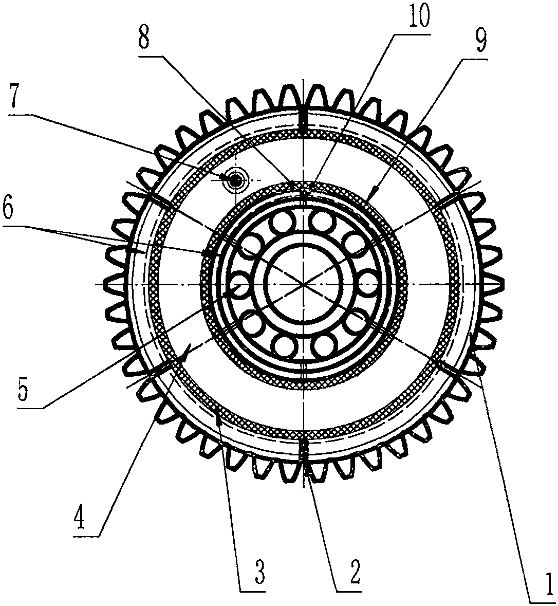 cn108644351a_一種自滲潤滑軸承行星齒輪在審