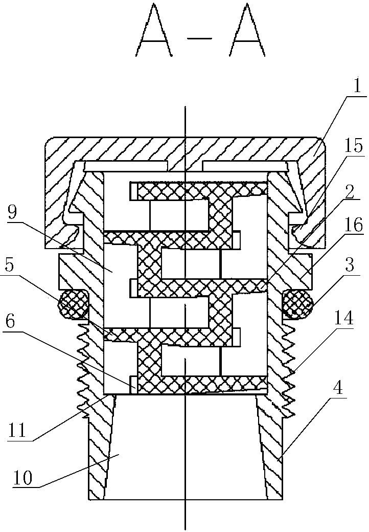 一种大排量迷宫式通气塞