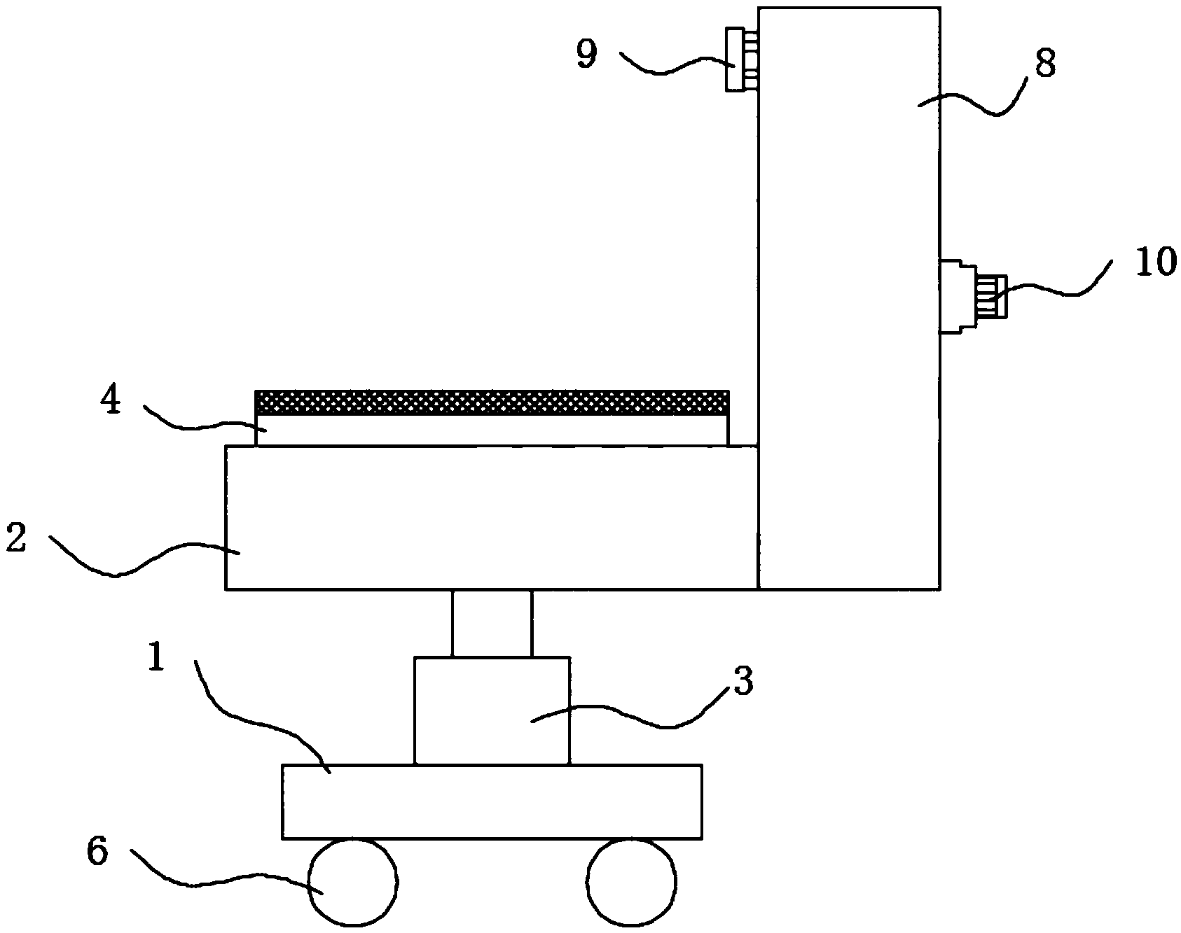 本发明公开了一种散热按摩办公椅,包括焊接有万向轮的底座,所述底座的