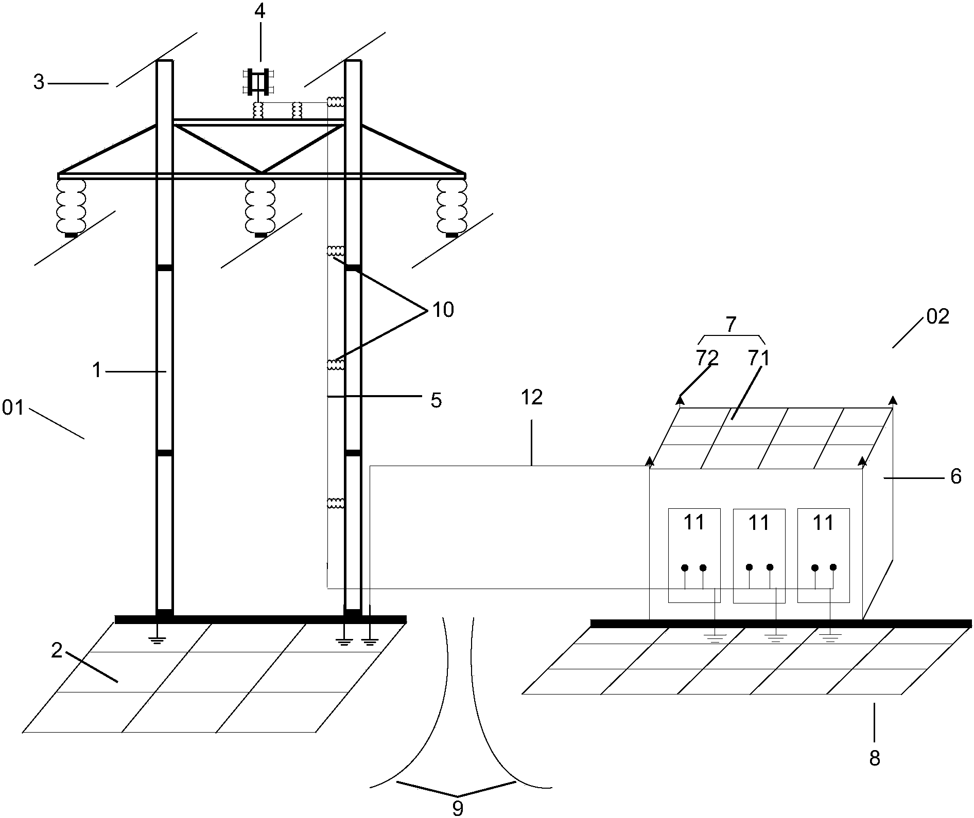 输电塔模型结构图图片
