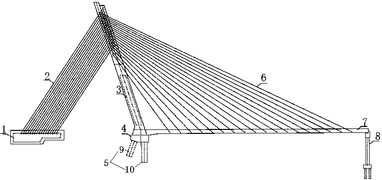 一種有效平衡主跨水平力的獨斜塔斜拉橋結構及施工方法專利_專利查詢 