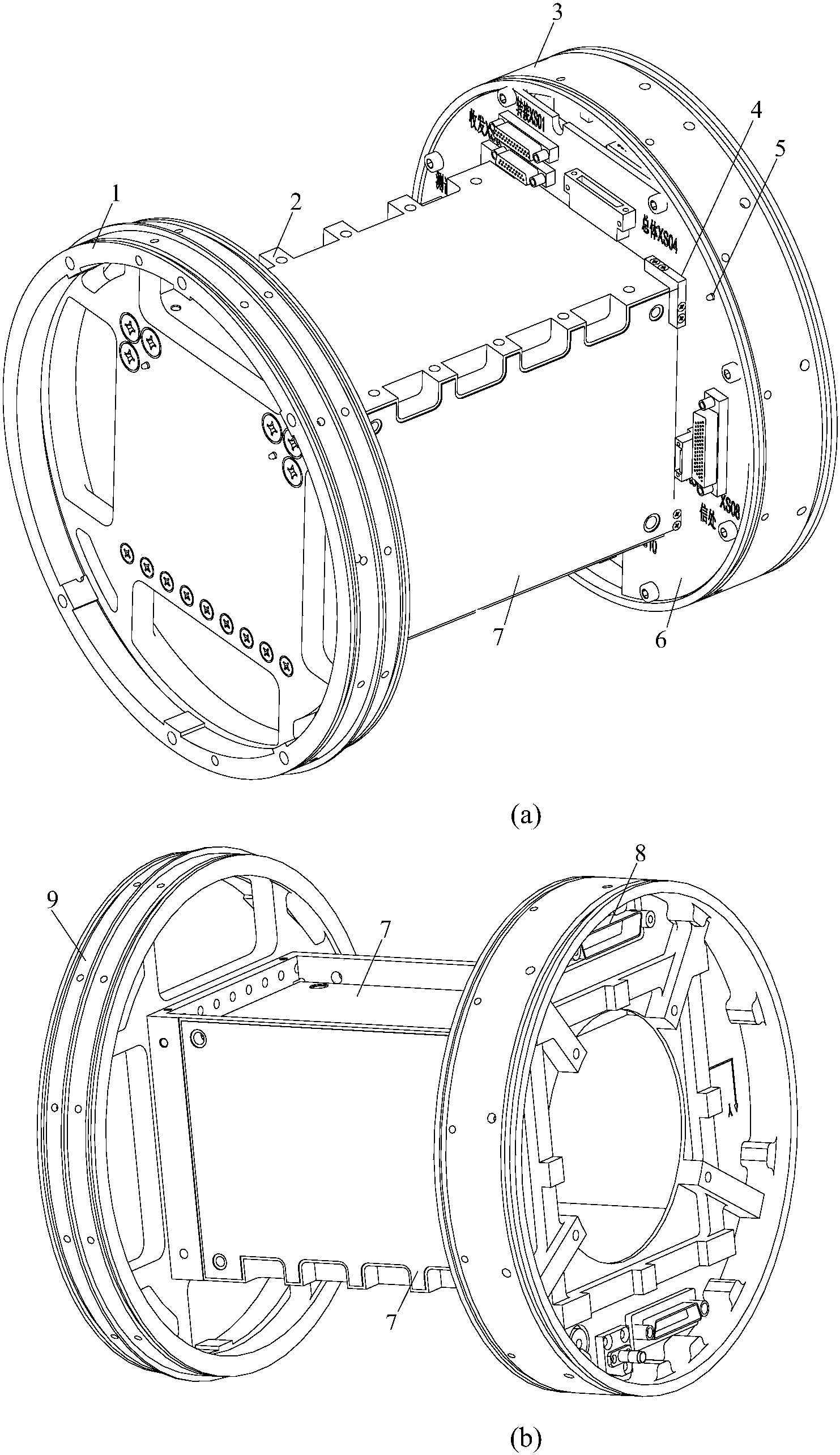 cn108801053a_一种基于骨架散热原理的导引头电子舱结构在审