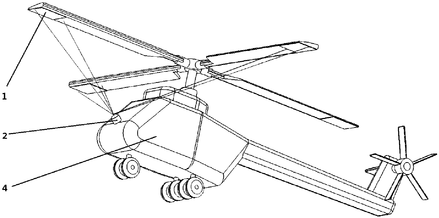 直升机翼尖显示装置