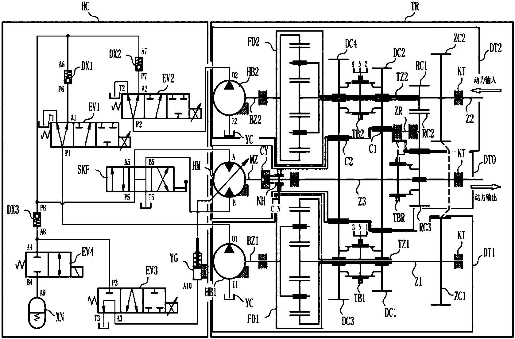 一种用于拖拉机双流传动系统的作业控制方法