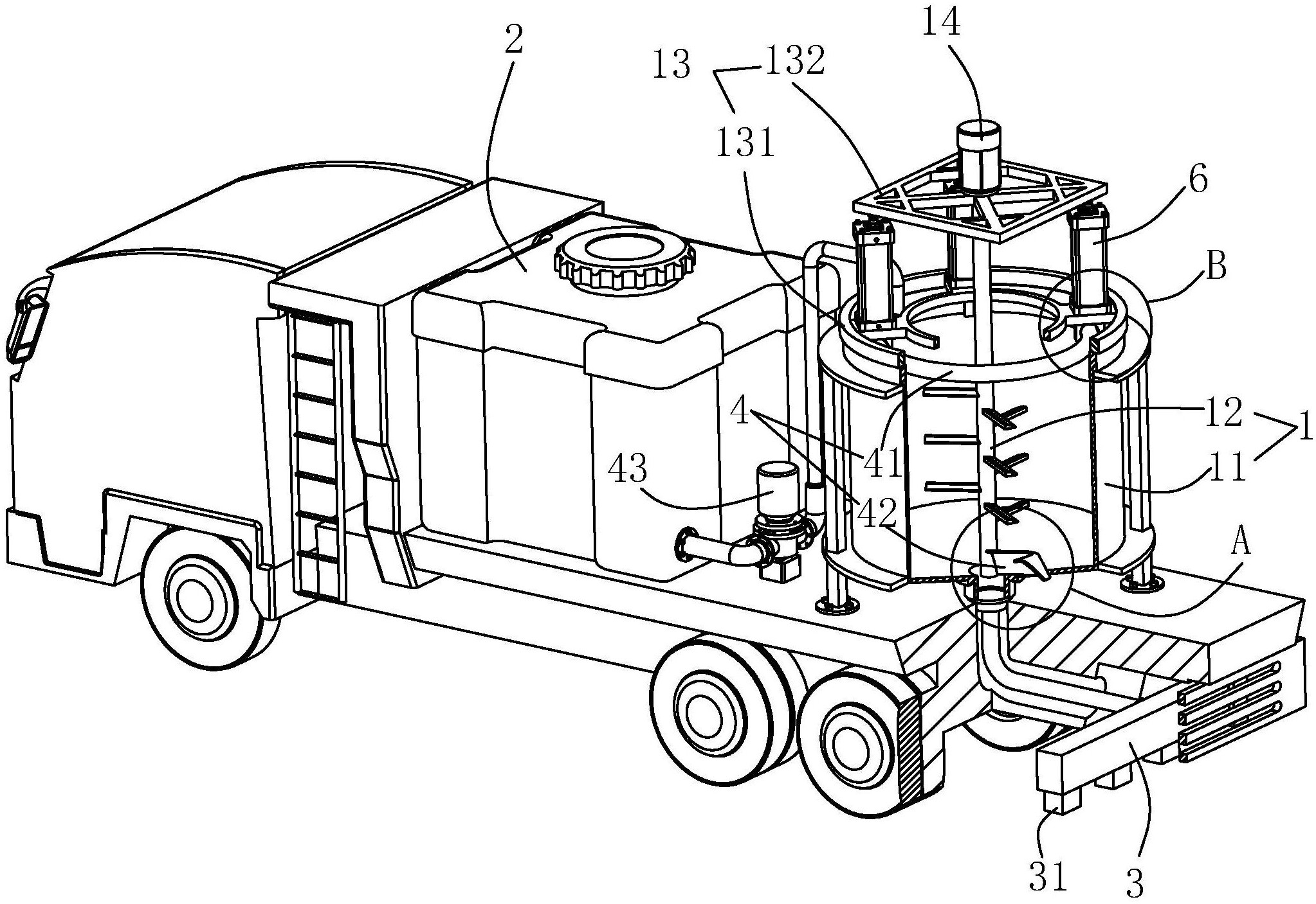 一种公路及城市道路水泥稳定碎石基层泥浆智能洒布车