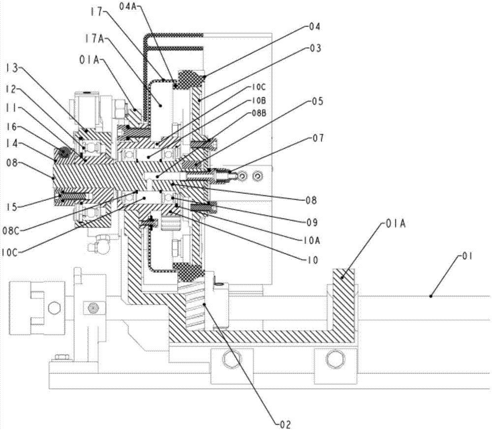 一种喷水织机的废边纱开口机构的动力传动装置