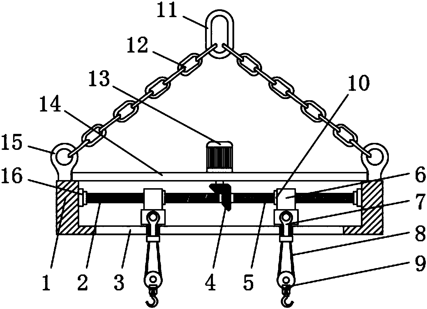 cn108946436a_一种新型可调吊具在审