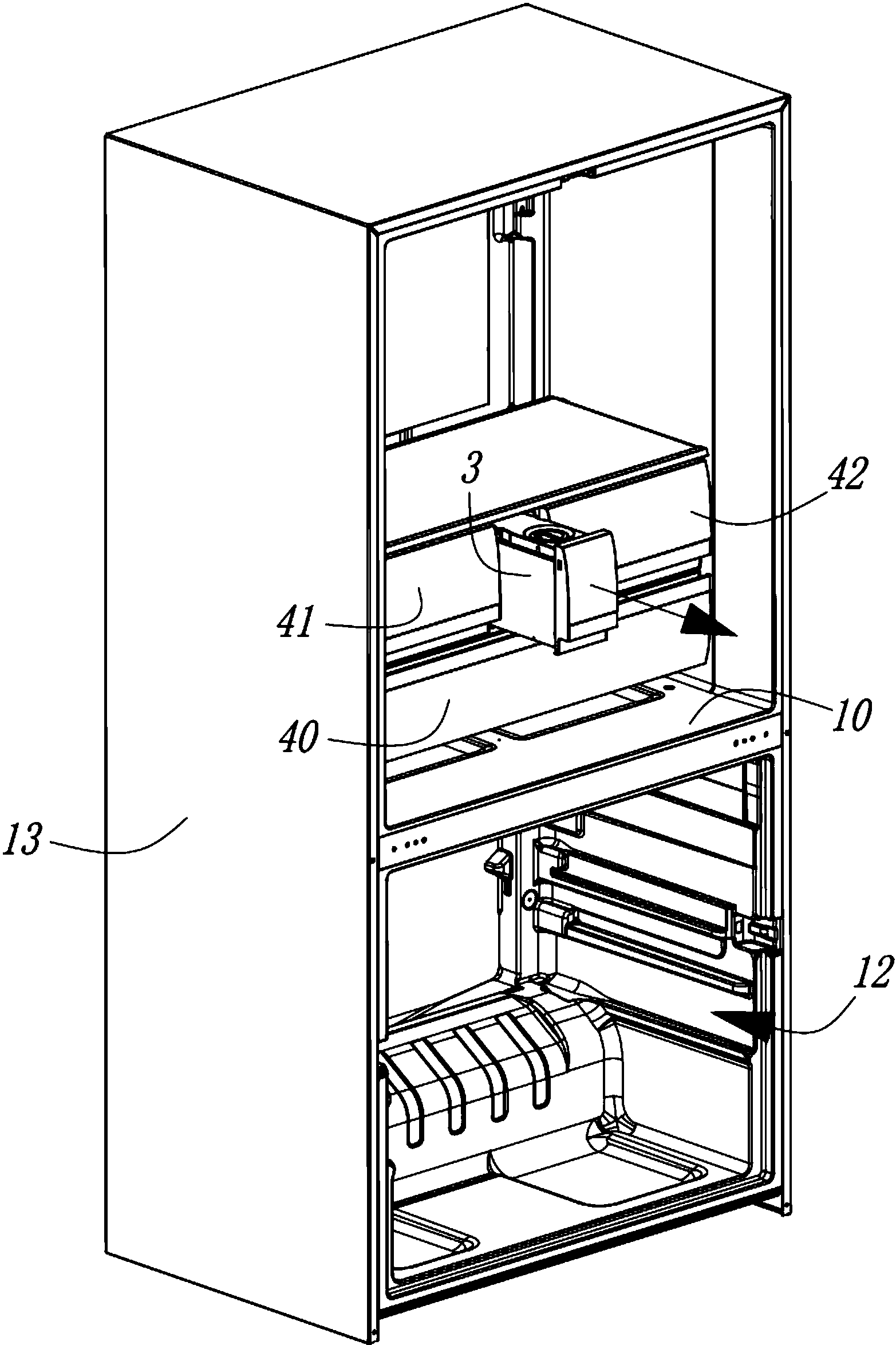 cn108955029a_具有製冰儲水盒的冰箱在審