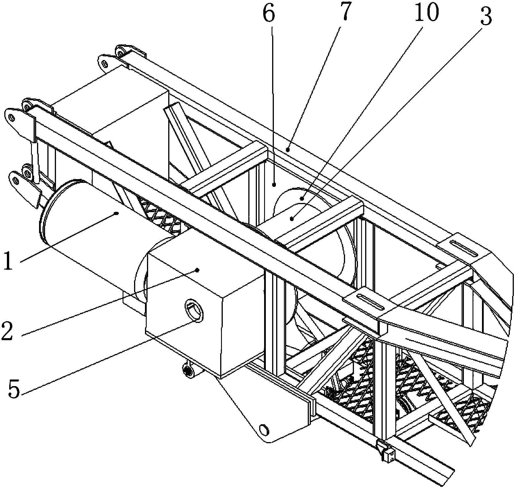 一种内藏式起升机构