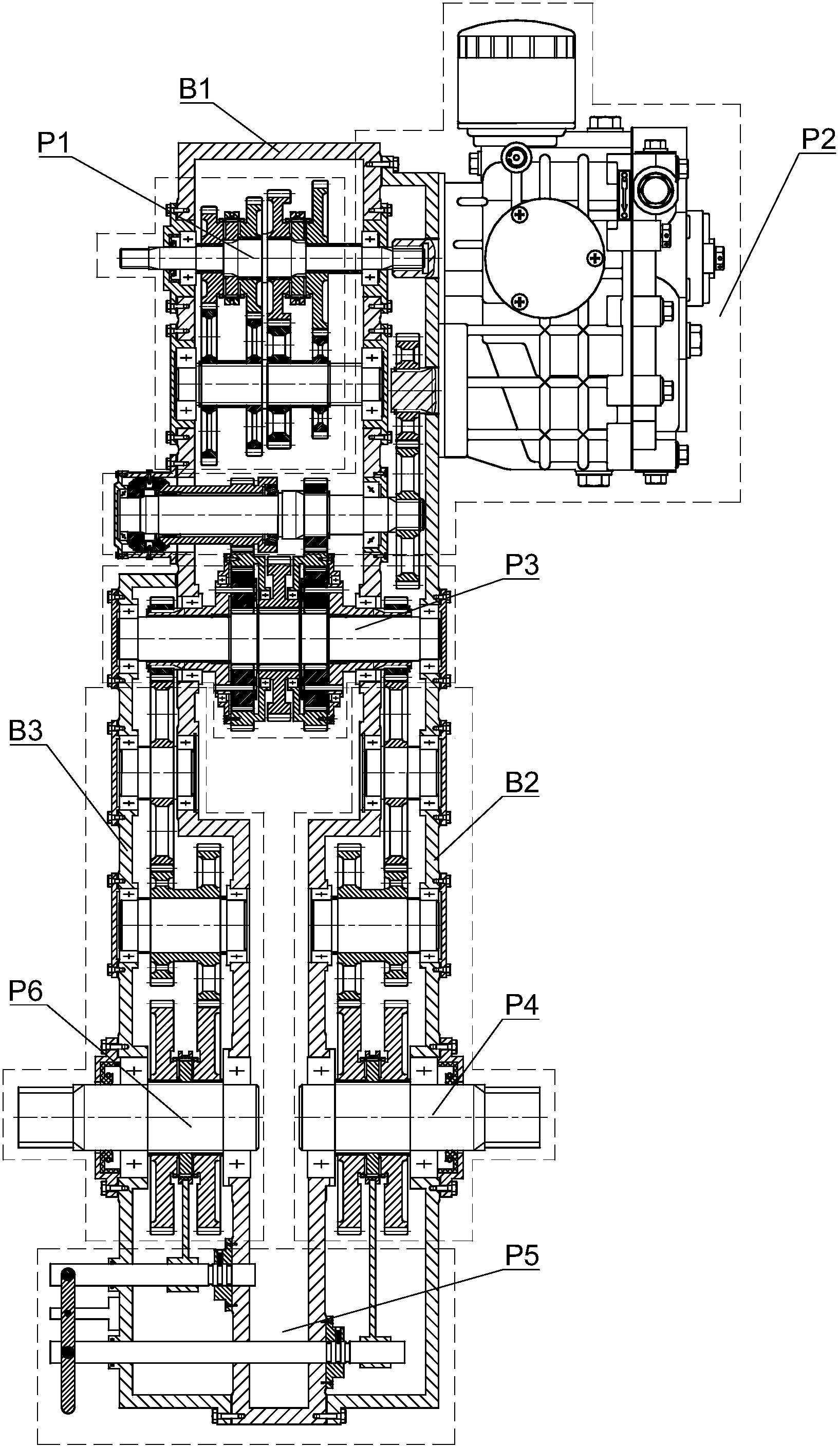 一种履带车辆双流转向的变速传动方法