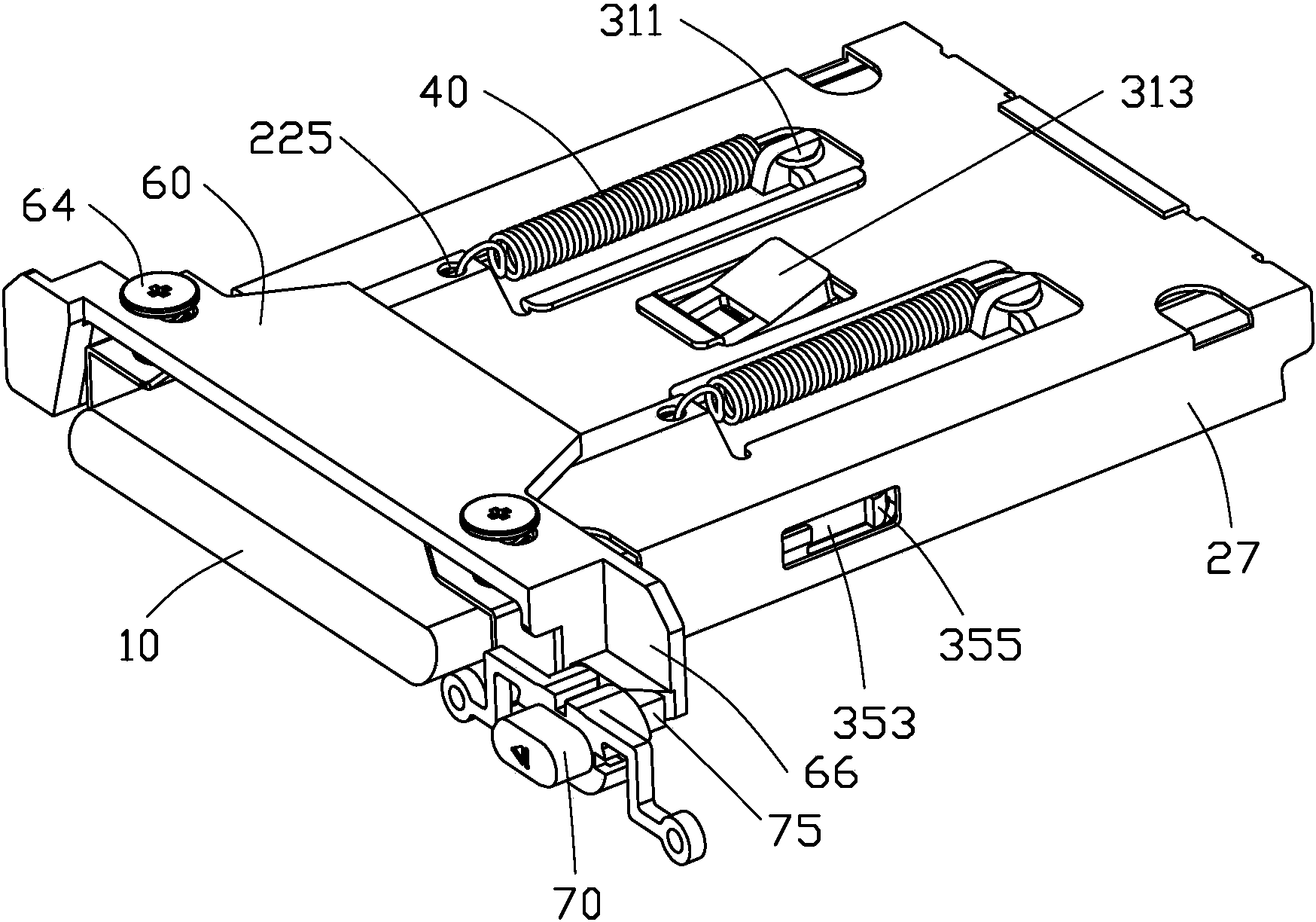 数据存取器拆装结构