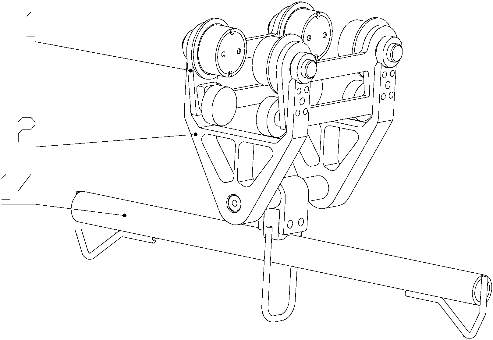 一种溜索抱箍小车及其轨道