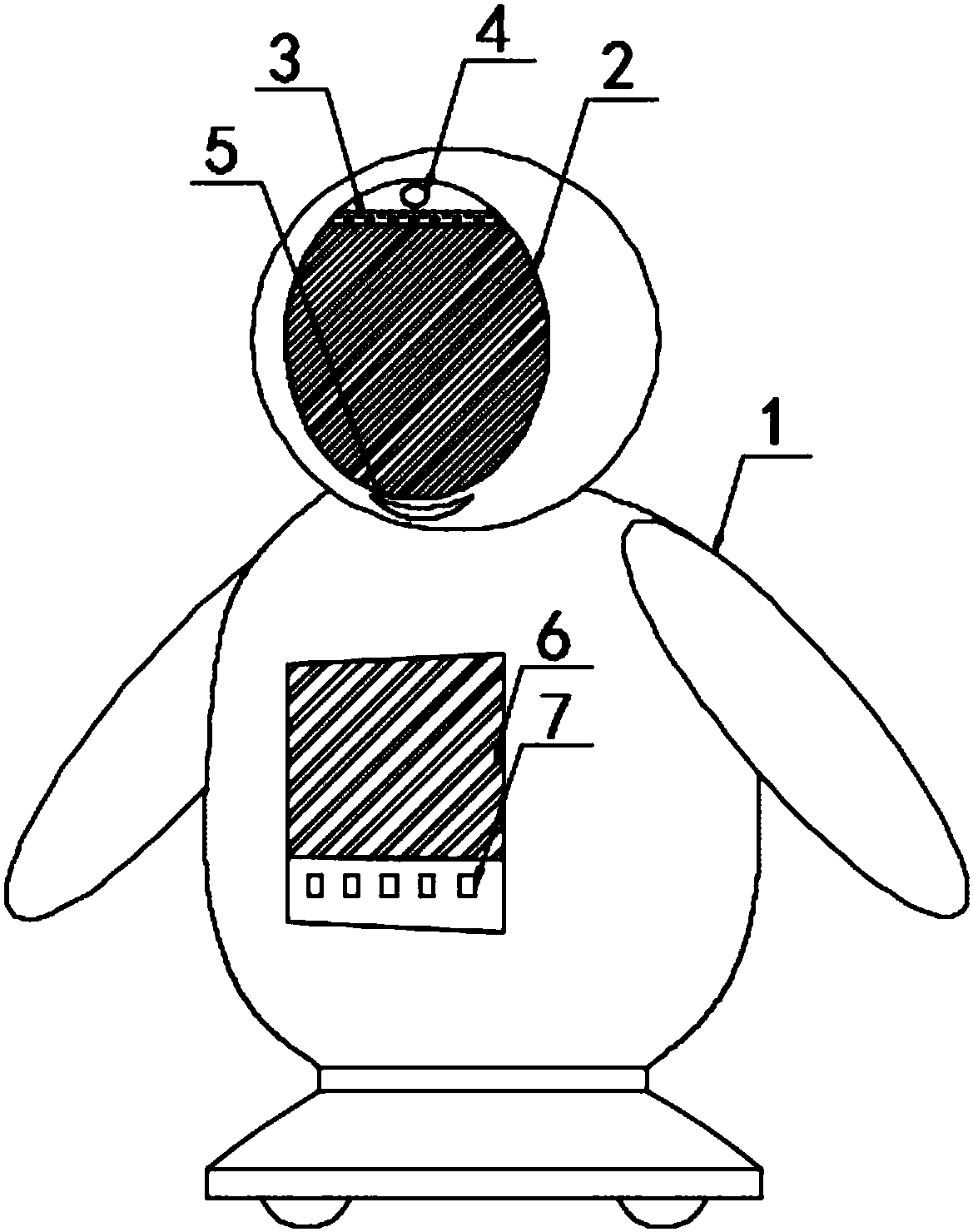 cn109129509a_一種基於屏幕智能交互的養老陪護機器人在審