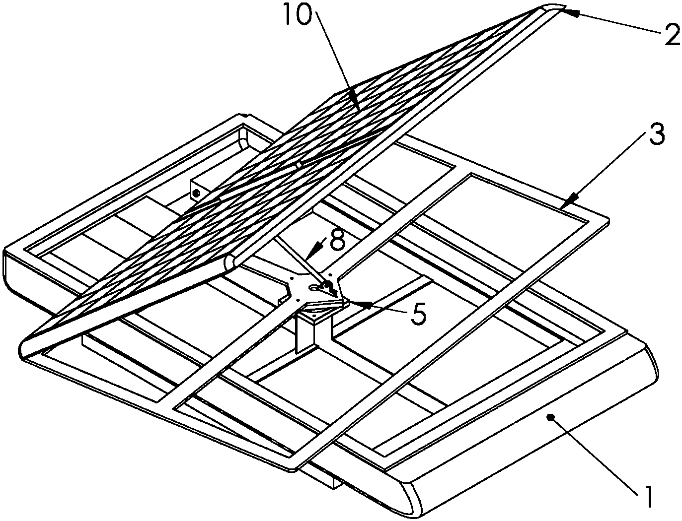 cn109131122a_与移动太阳能发电装置合为一体的车顶行李箱在审