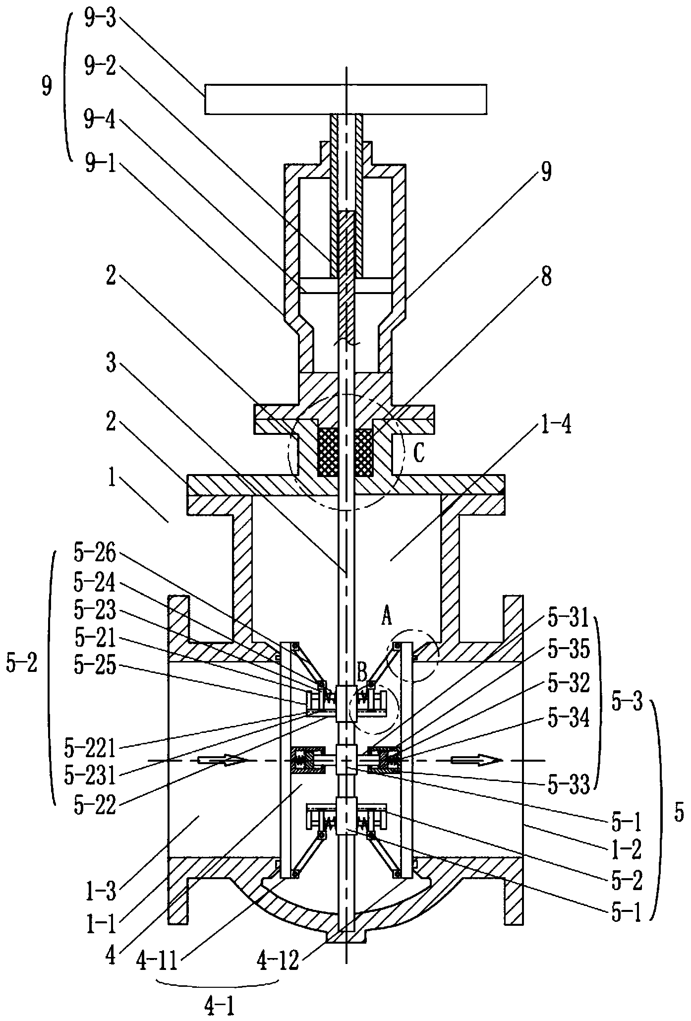 一种高压压力密封闸阀