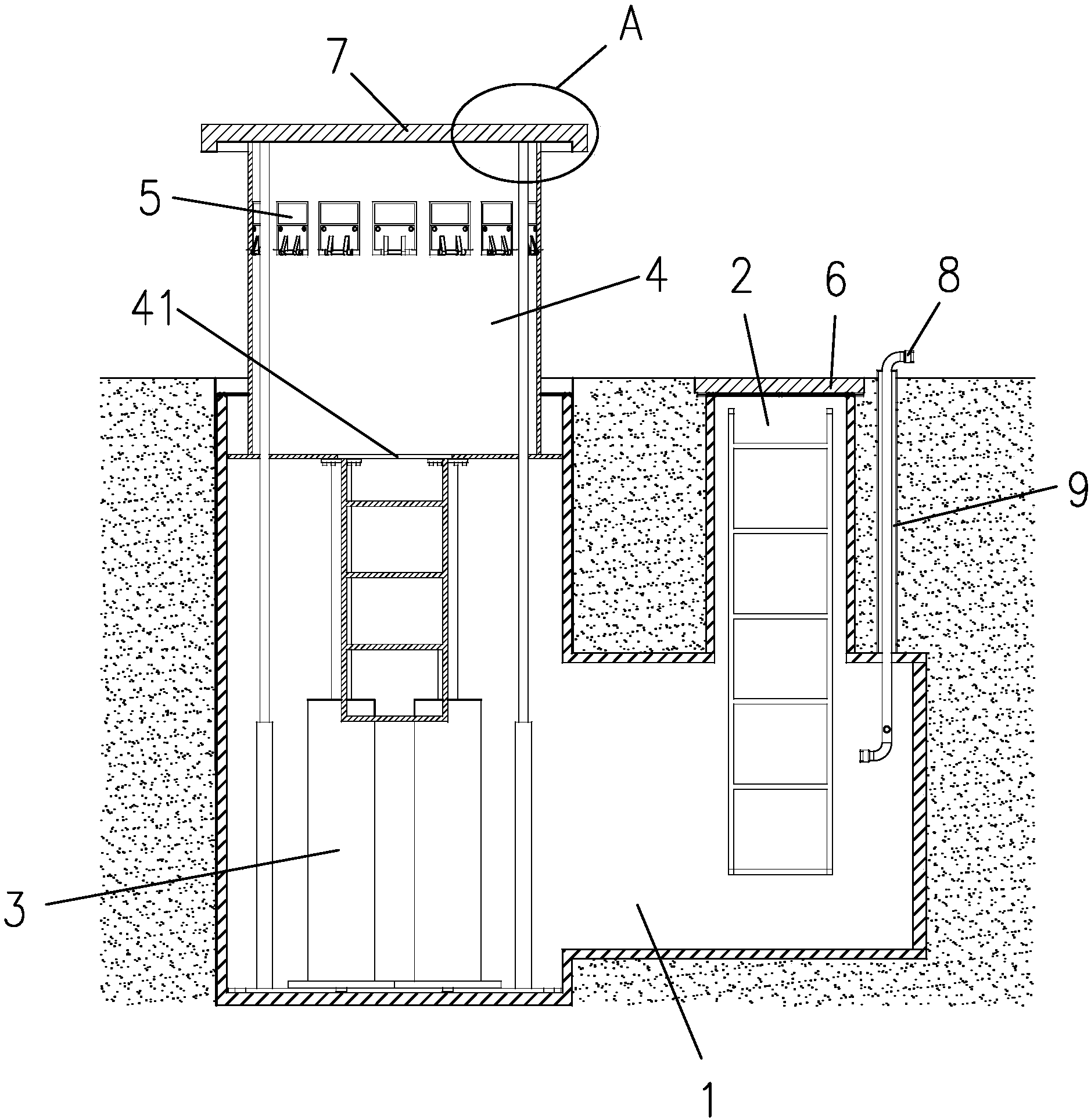 一种隐藏式军事碉堡