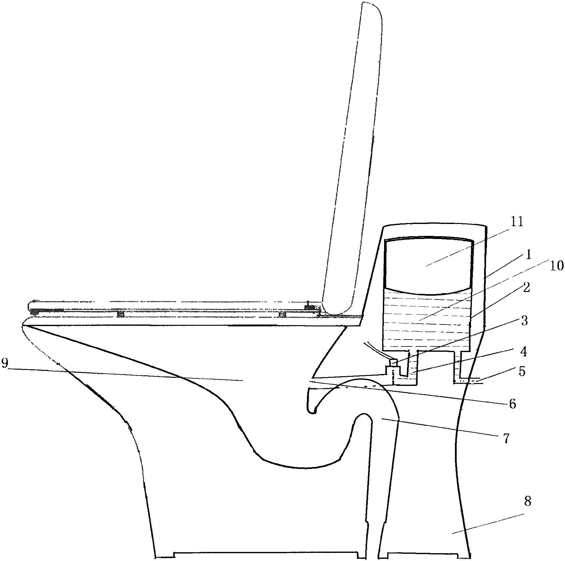 坐式马桶节水方法