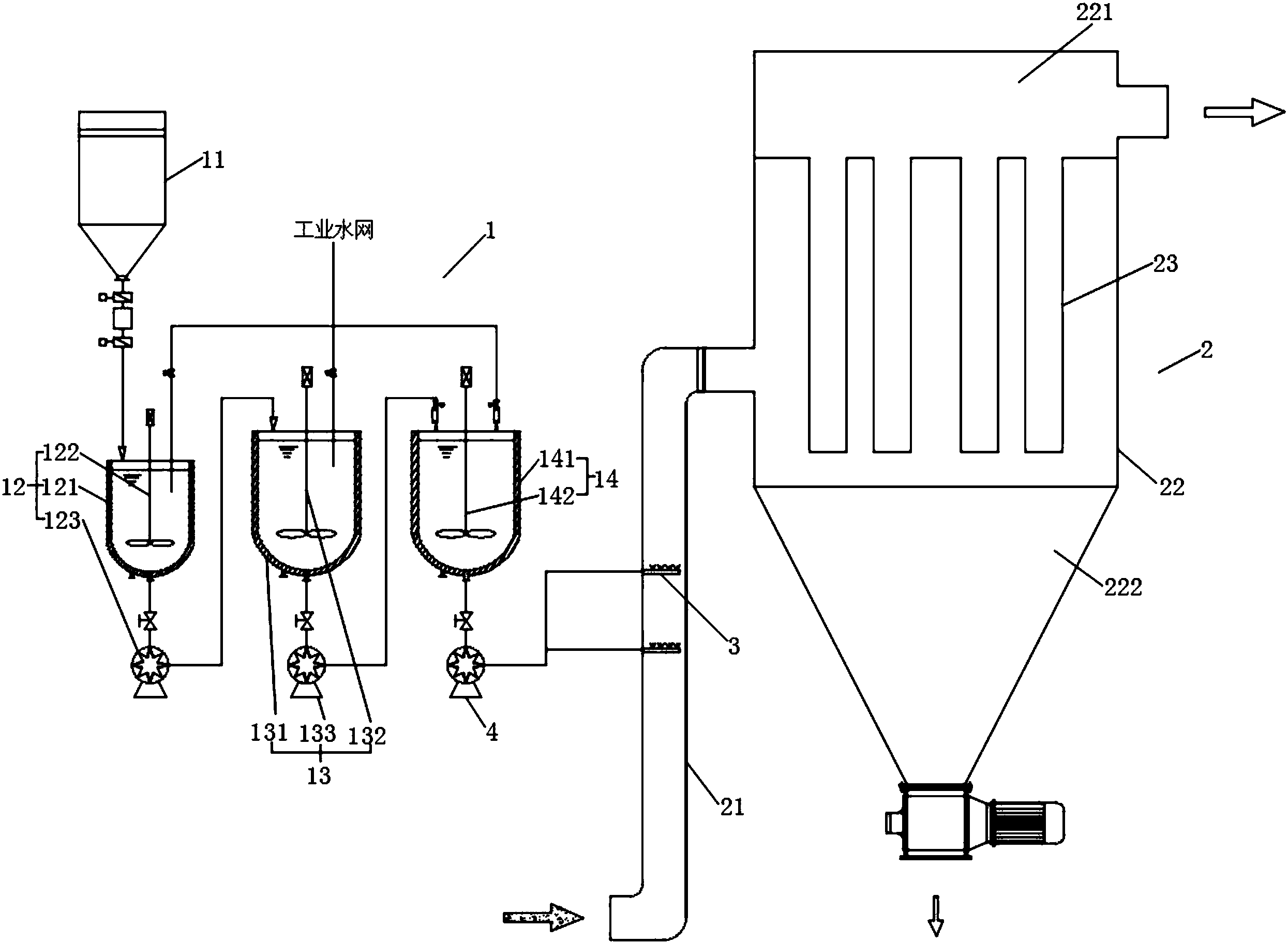 cn109395524a_基于颗粒物化学团聚和布袋除尘的烟气超净处理系统在审