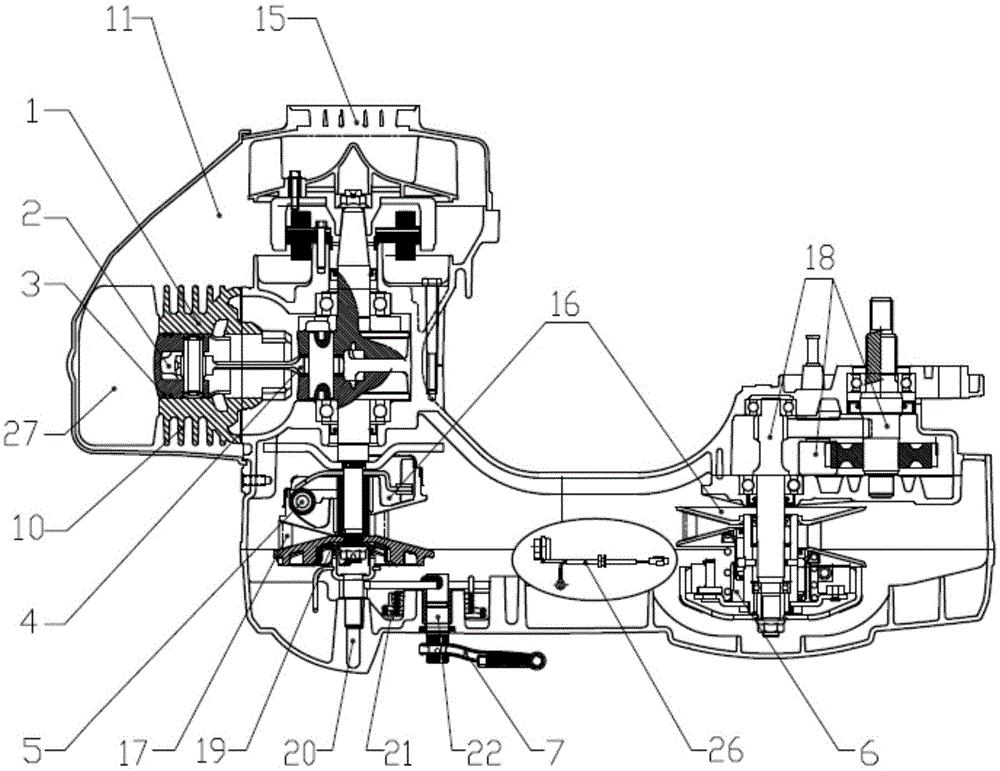 二冲程发动机结构图图片