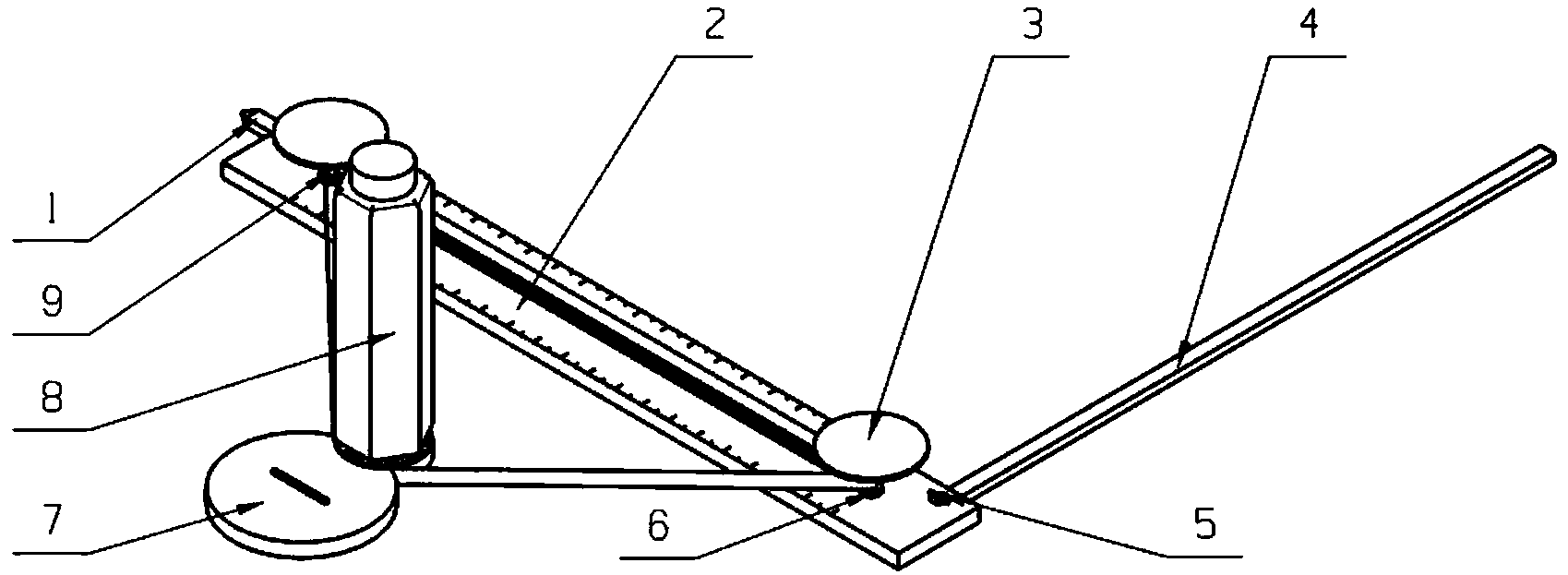 一种磁性多功能变焦式椭圆规