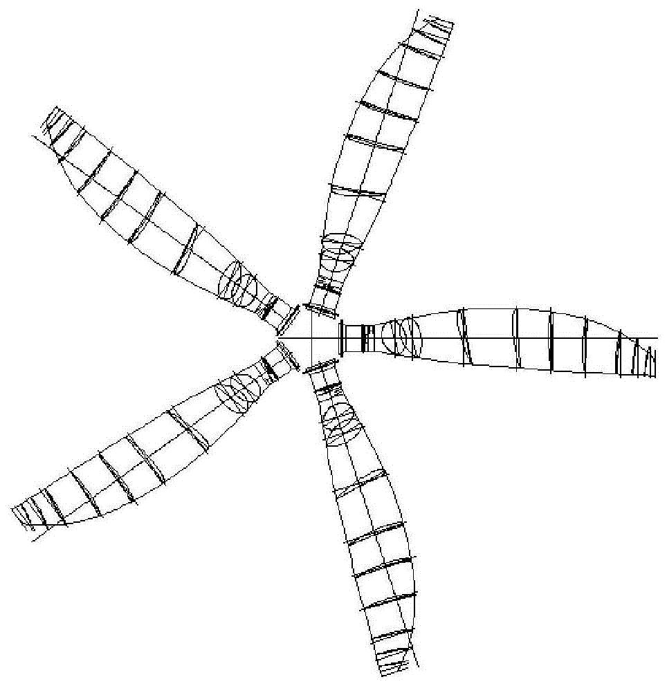 涉及一种飞机螺旋桨桨叶的外轮廓形状