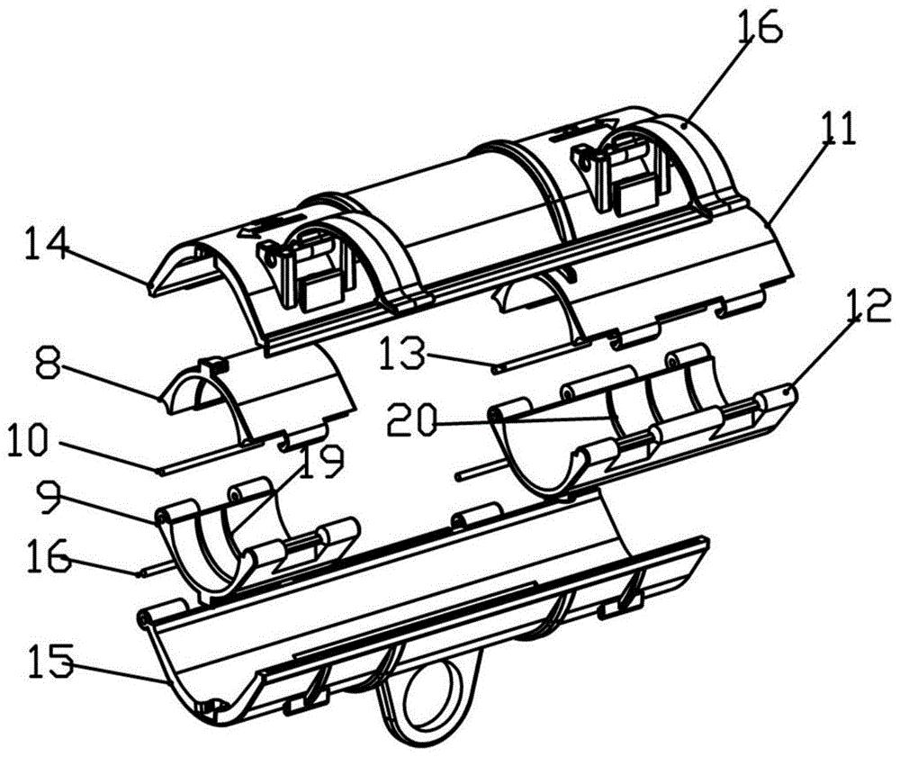 滑动式防倒供电装置