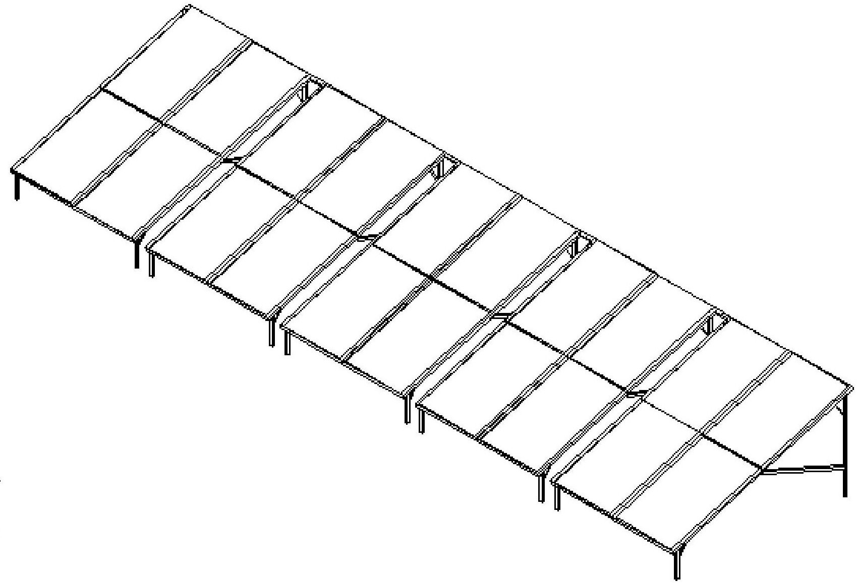 一种折叠式光伏支架结构