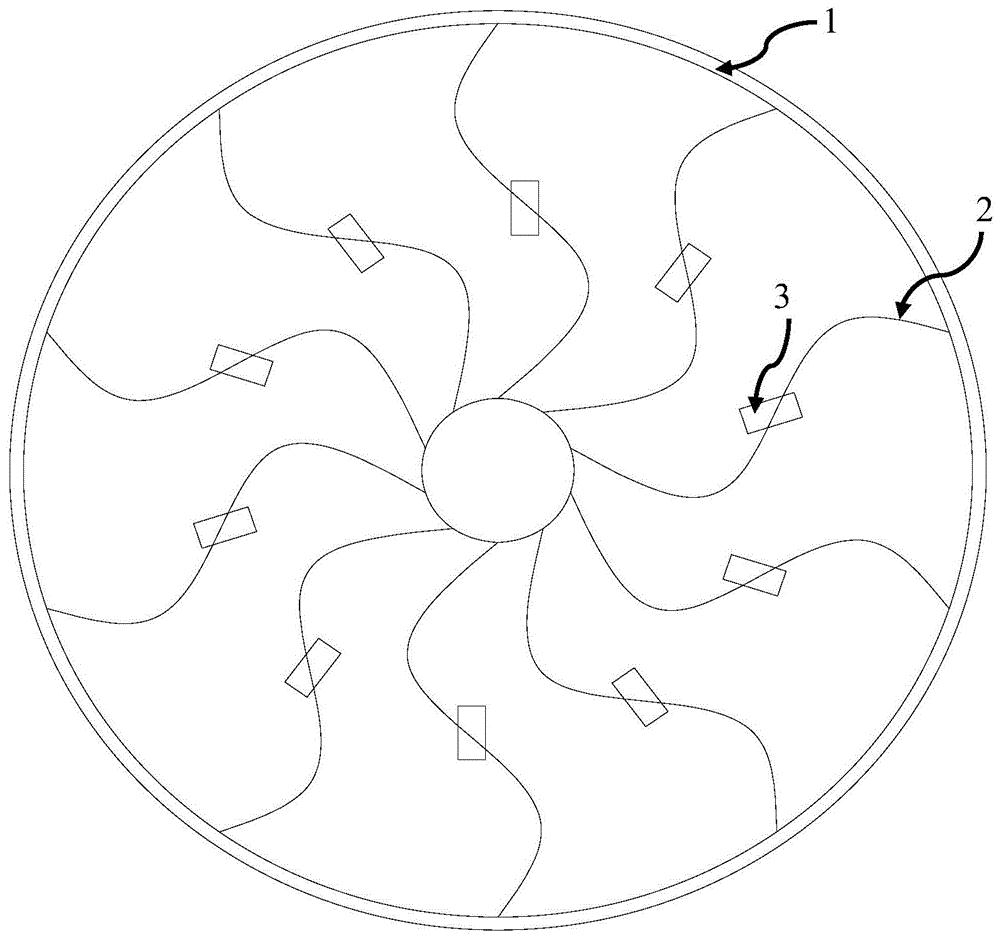 cn109854532a_子午面可变角度矢量叶片的叶轮在审