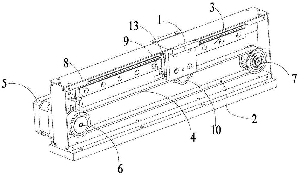 一种同步带组直线运动机构