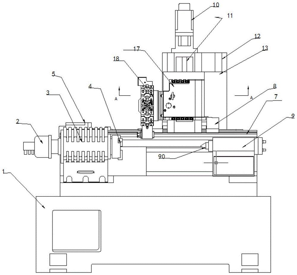 cn109909746a_一种立轨式车铣复合机床有效