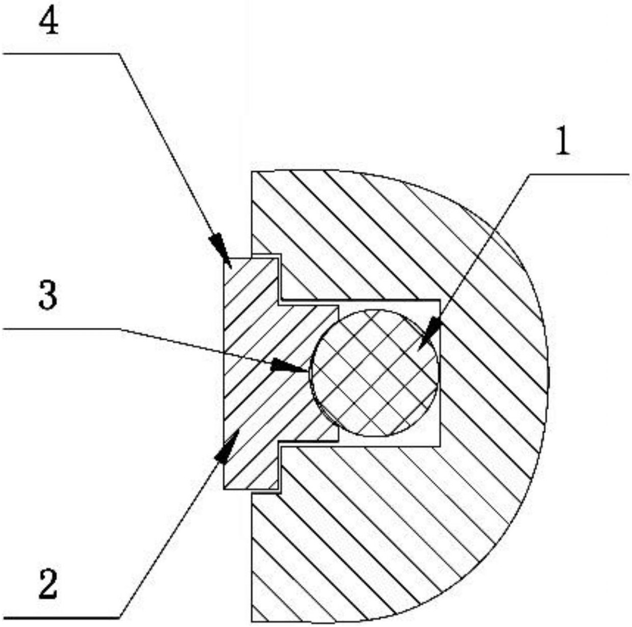 本发明提供一种液压马达配油盘密封装置,包括:密封环和o形密封圈,所述