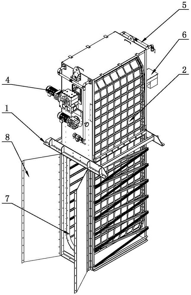 一种内进流网板格栅除污机