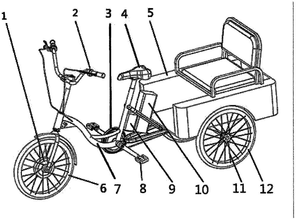 cn110040207a_一種腳踏式可助力電動三輪車在審