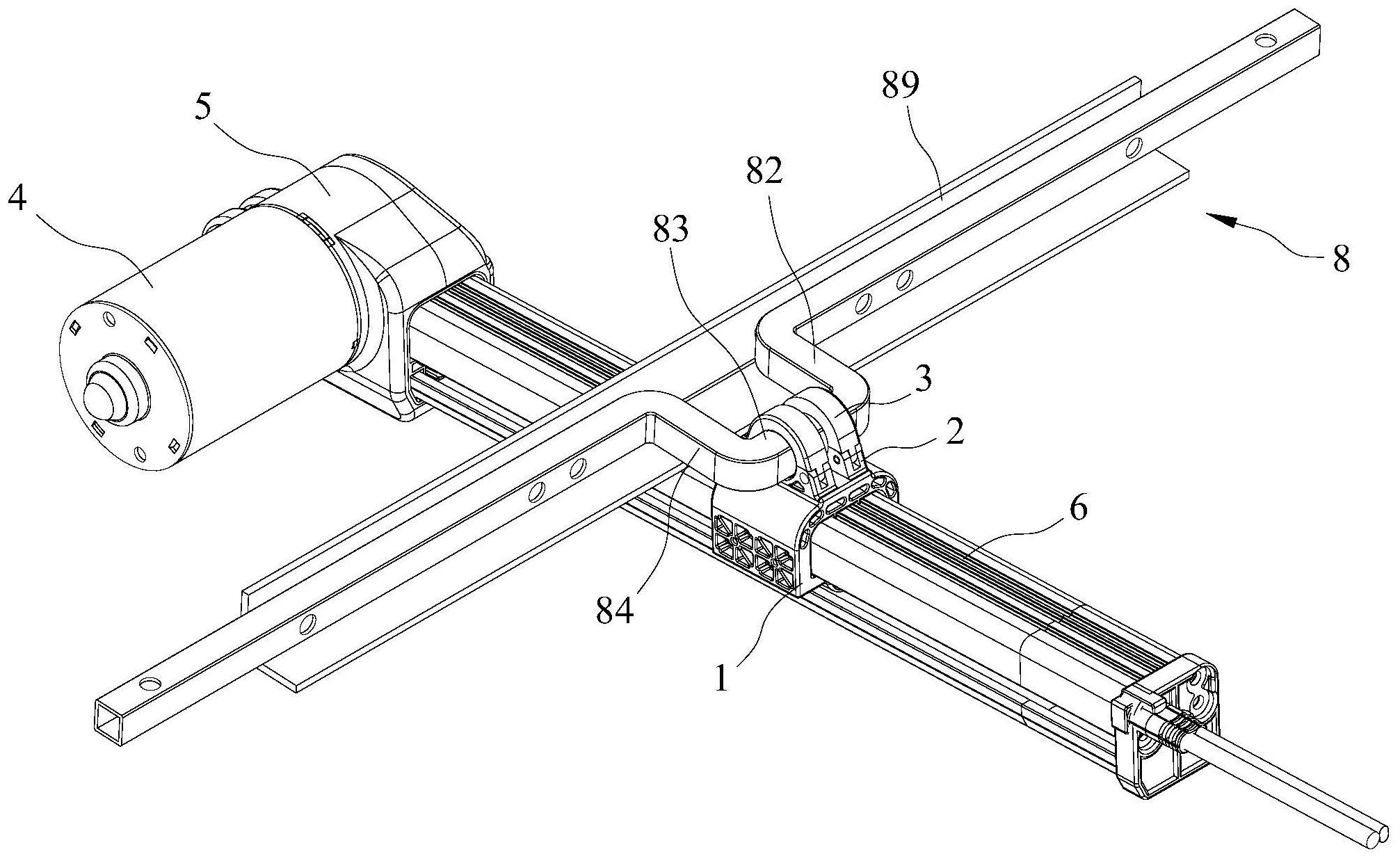 快捷安装的电动推杆及采用该电动推杆的家具