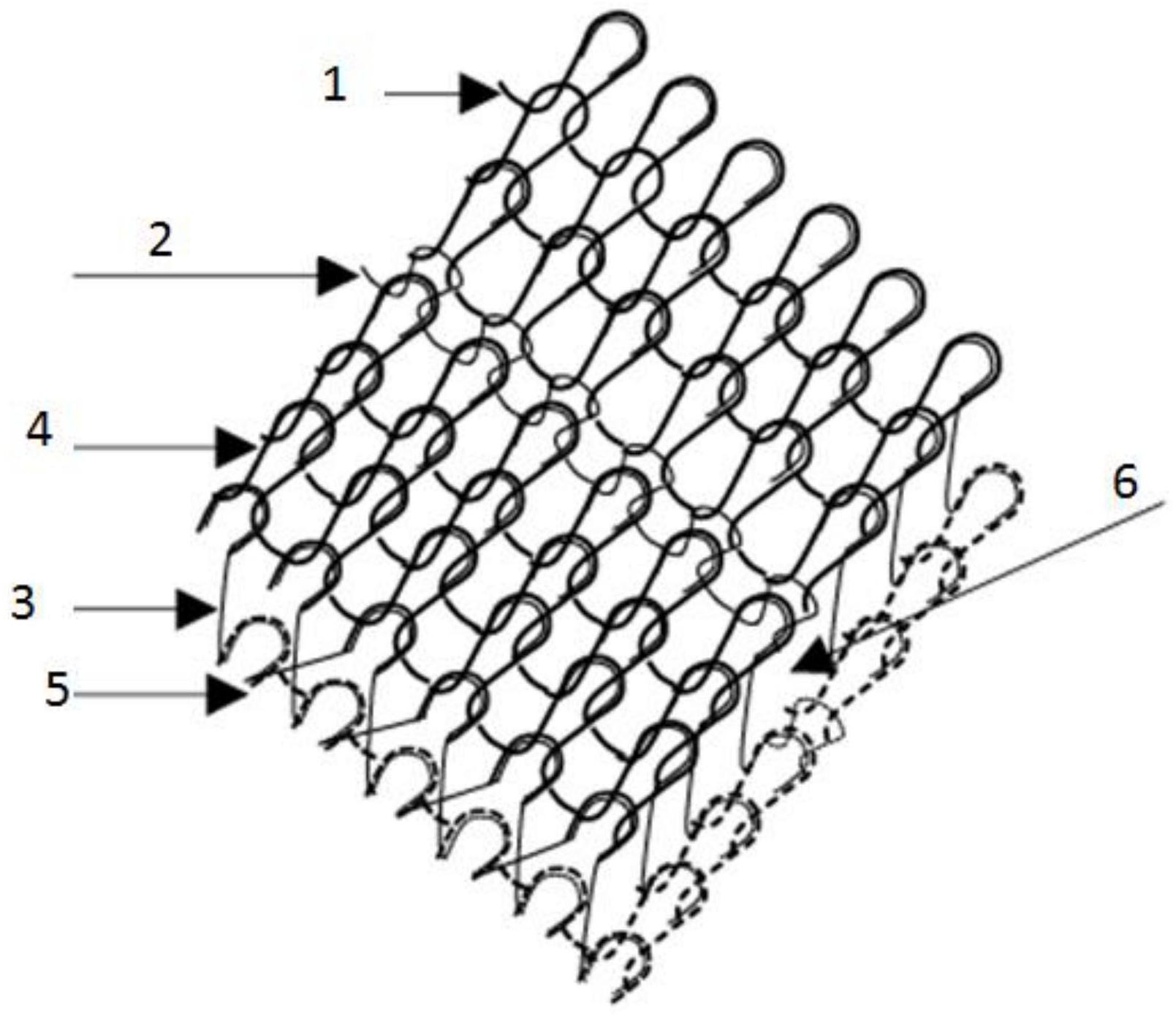 一种易撕裂纬编间隔织物