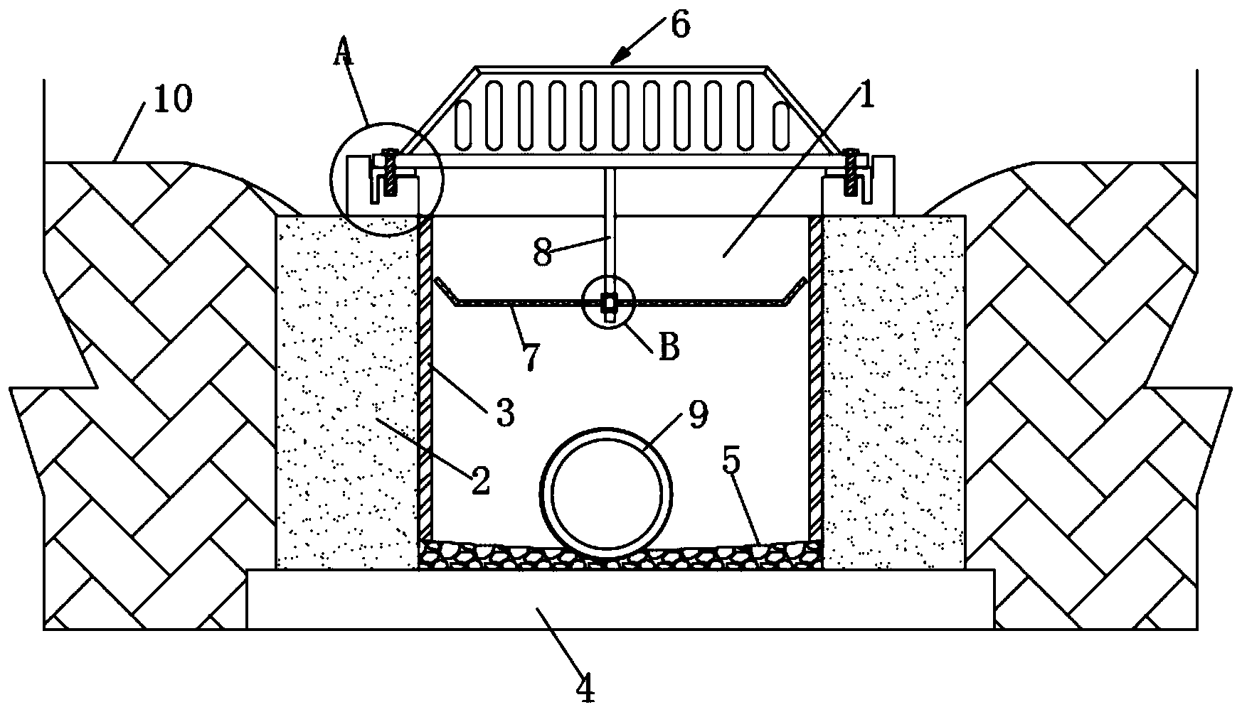 一种海绵式雨水花园溢流装置