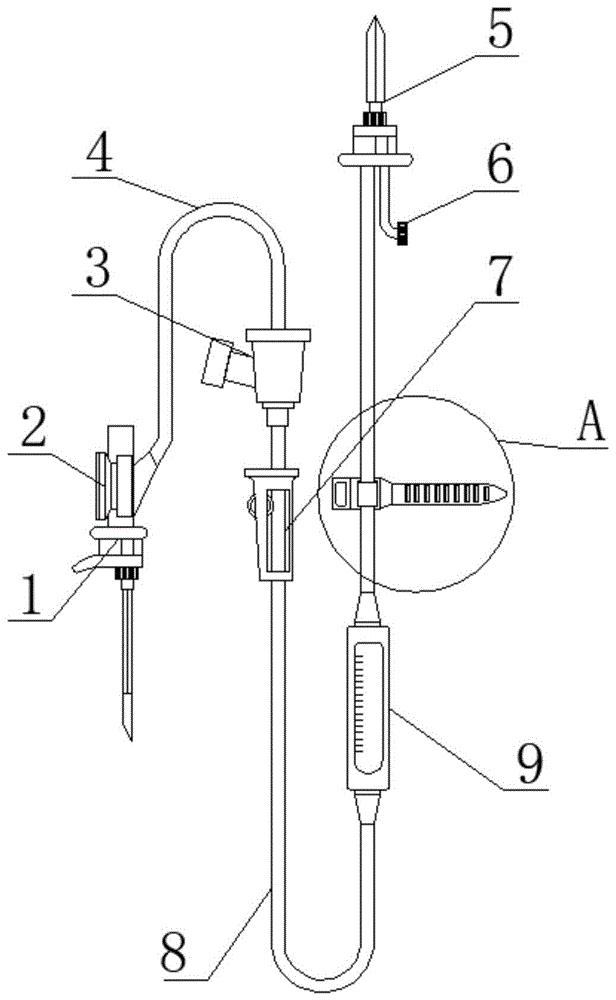 儿童防脱落输液器