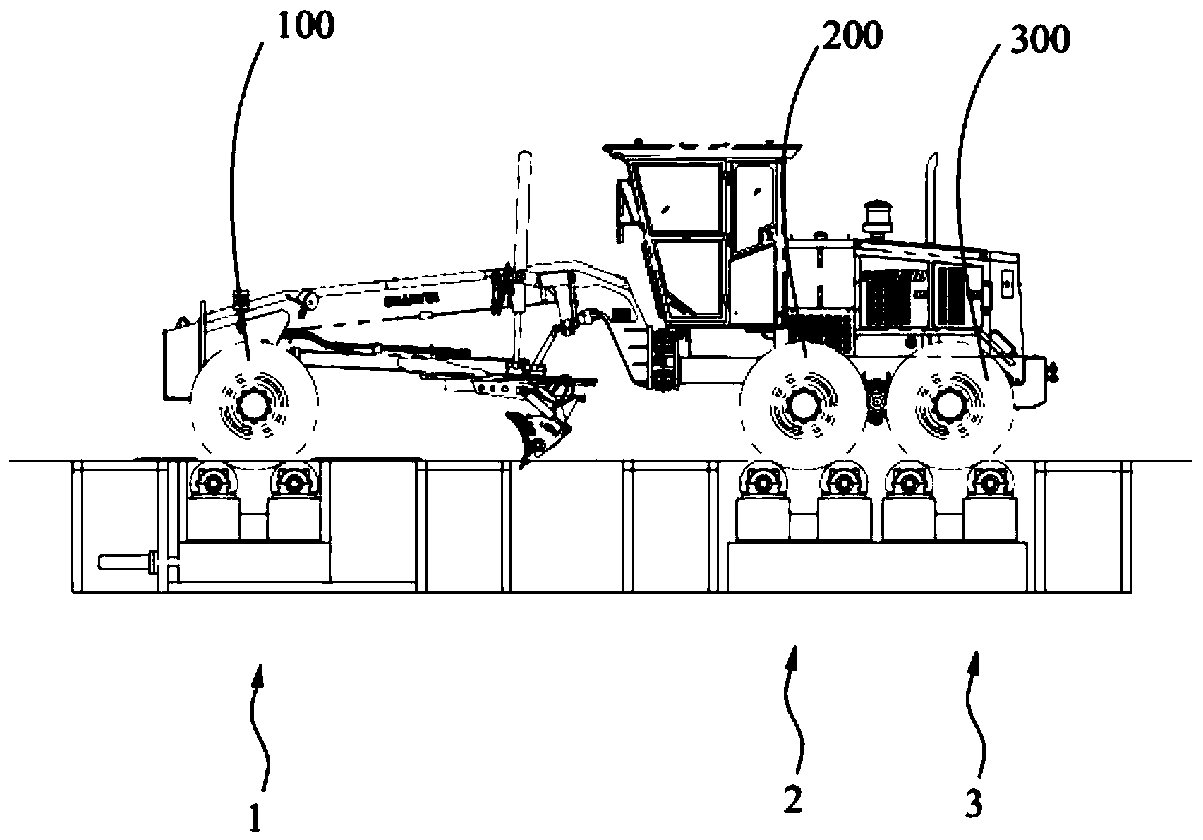 一种平地机跑合试验装置