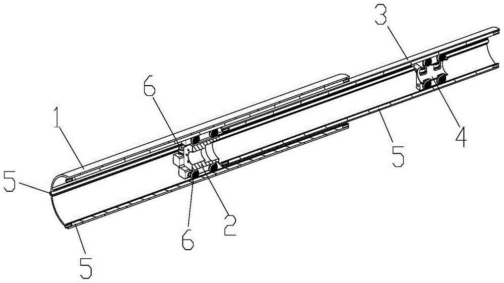 三节电动伸缩杆结构图图片