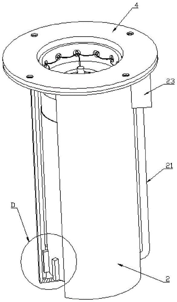 一种浅预埋深度的液压升降柱