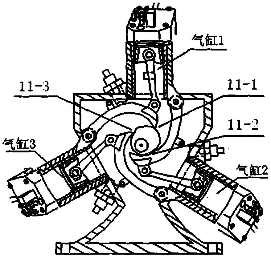 cn110295996a_摆臂凸轮式两冲程直轴内燃机在审