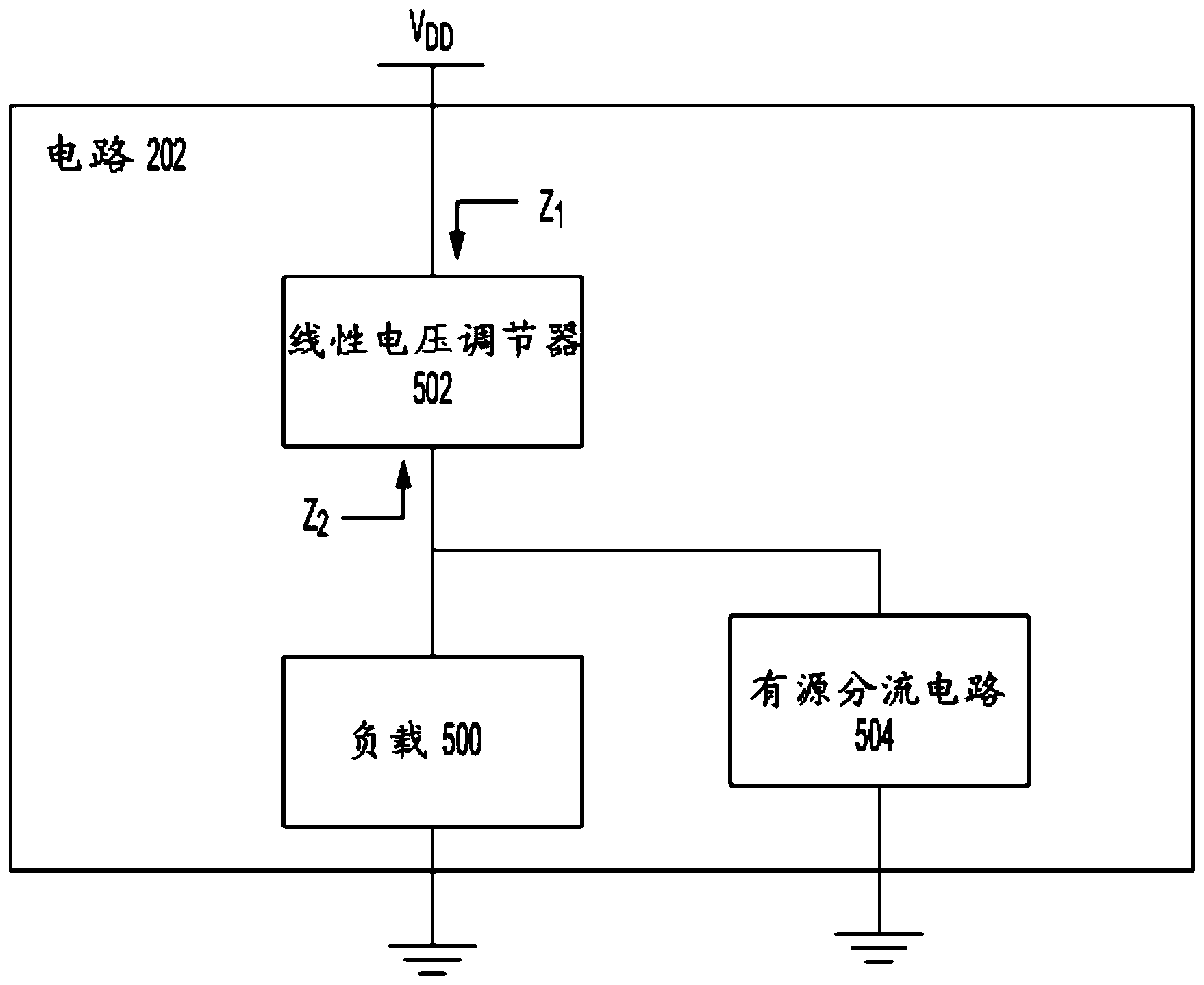 片上系統電路及向負載供電的方法