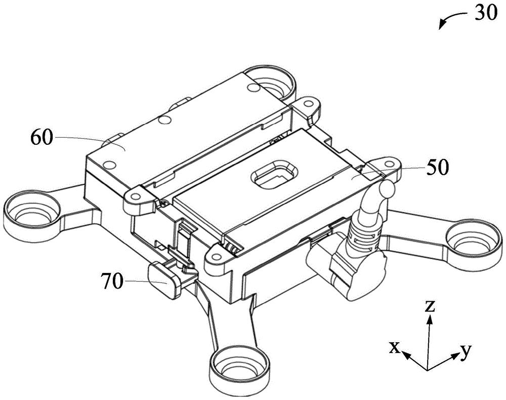 一种快拆组件及具有此快拆组件的云台组件拍摄组件无人飞行器