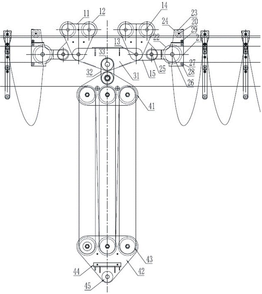 缆索吊装系统双向牵引自适应式跑马系统