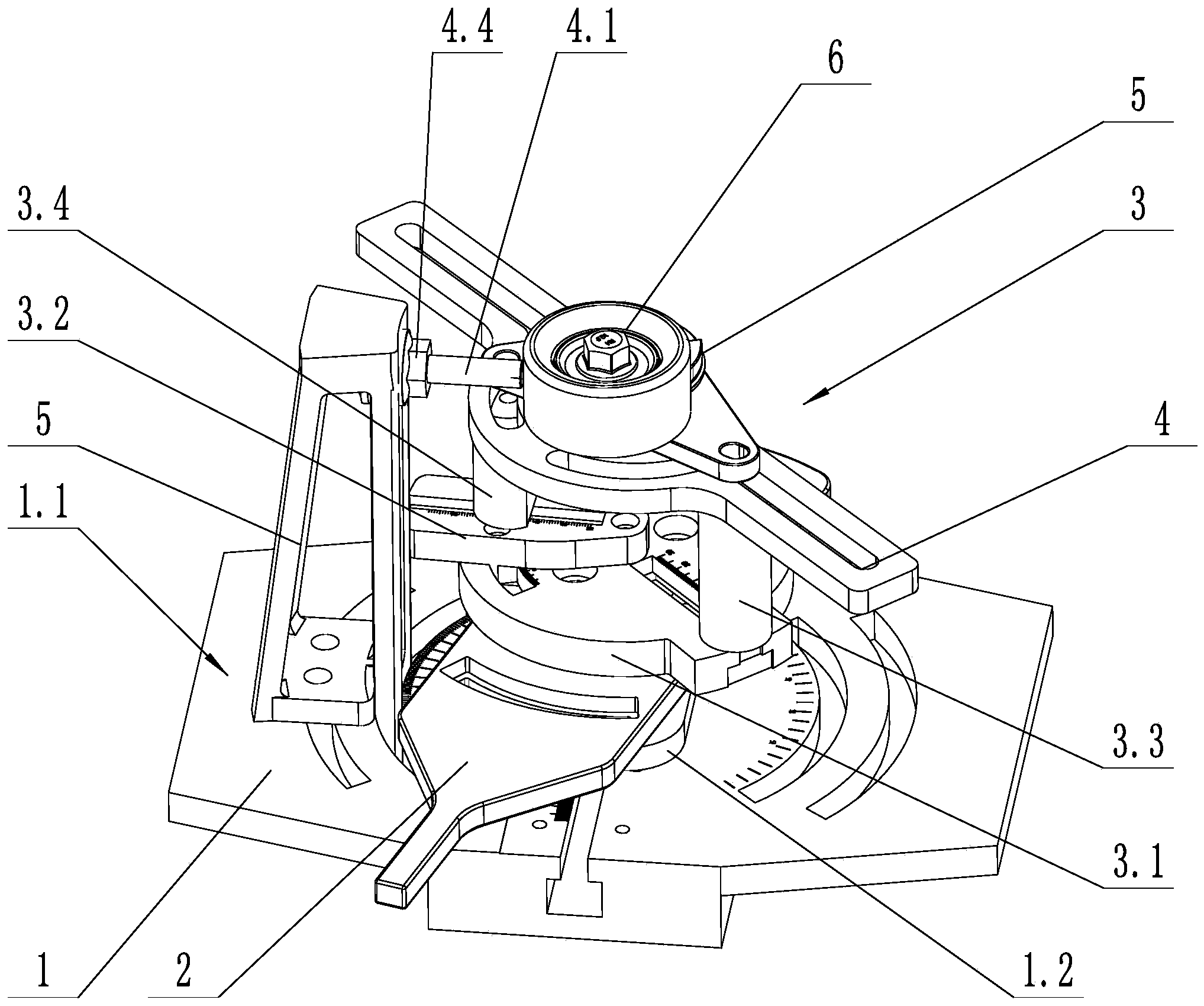 一种张紧轮测量工装