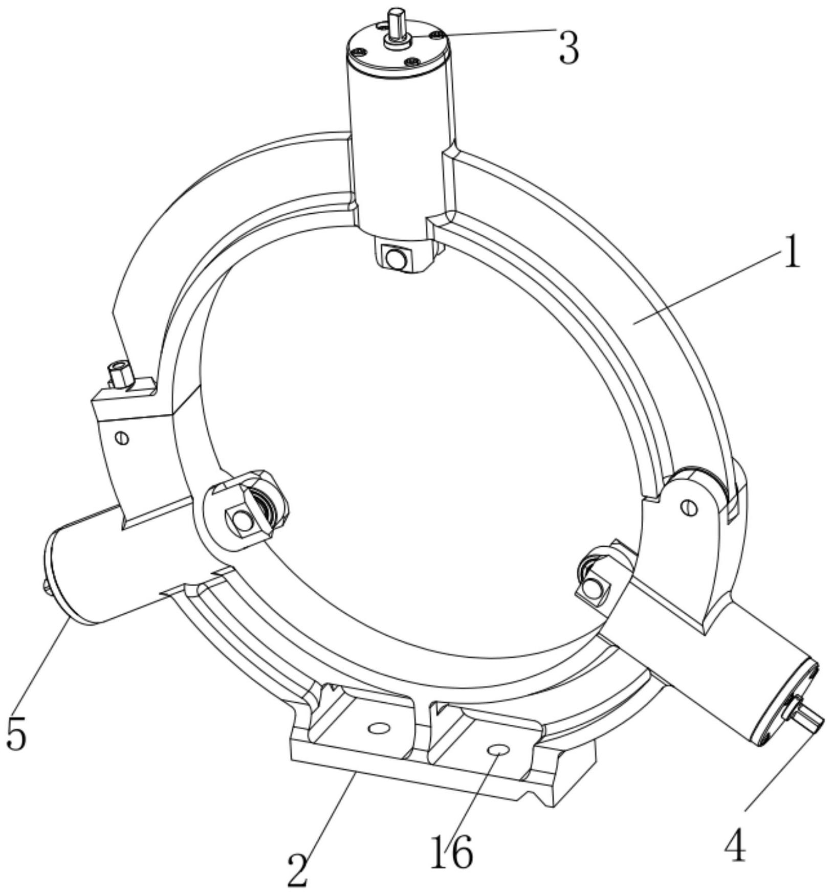 固定底座,第一滚轮装置,第二滚轮装置,第三滚轮装置和锁紧装置;所述