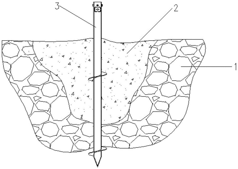 一种砾石场地的光伏支架基础的施工方法