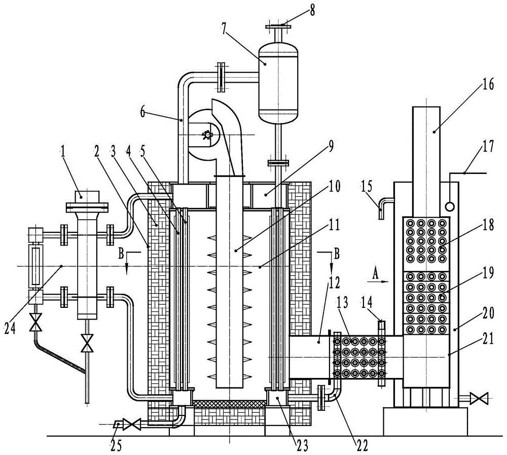 一种灌流免检蒸汽锅炉