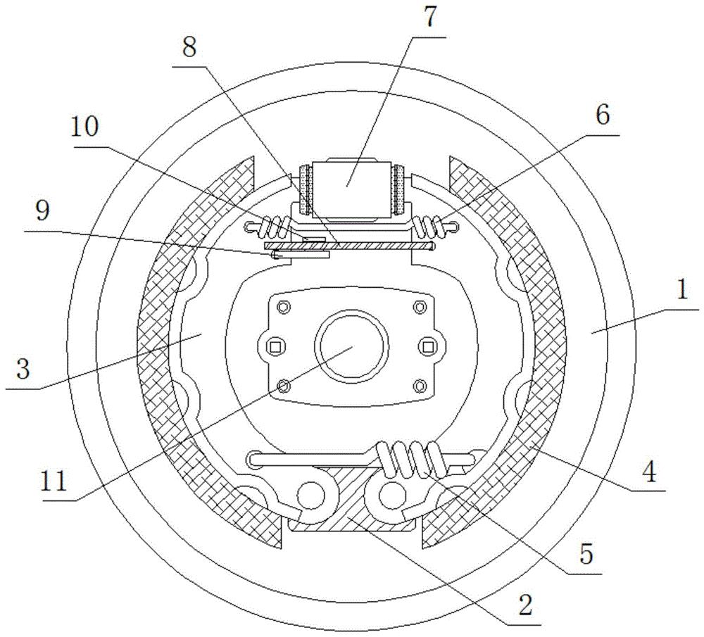 本发明涉及汽车制动装置技术领域,且公开了一种具有紧急制动结构的